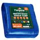 Tarpco Safety 7 Mil Heavy Duty Tarp Camping Tarpaulin Waterproof Cover Blue 18 x 24Ft