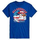 Disney - Americana - Mickey Americana Baseball - Adult Short Sleeve Graphic T-Shirt