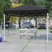 Lancaster Home 10 x10 Weather Resistant Easy Pop Up Event Straight Leg Instant Canopy Tent - 10x10 Black