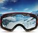 Yirtree 1Pc HX06 Ski Goggles Lenses Double-layer Comfortable to Wear Snow Blindness Proof UV Protection Snowboard Goggles Lenses Replacement for Snow Ski