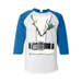 MmF - Mens Raglan Sleeve Baseball T-Shirts up to Size 3XL - Christmas Santa Costume