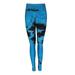Tie Dye Leggings for Women High Waisted Scrunch Butt Lifting TIK Tok Pants Compression Yoga Workout Colorful Tights Blue