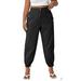 Women s Plus Size Hiking Pants Slim Fit Stretch Jogger Cycling Outdoor Trousers With Slant Pocket 1XL(14)