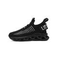 Eloshman Boys Athletic Shoes Comfort Running Tennis Fashion Sneakers(Toddler/Little Kid/Big Kid) Black 4.5Y