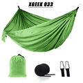 XGEEK Hammock Single Double Camping Lightweight Portable Hammock for Outdoor Hiking Travel Backpacking - Nylon Hammock Swing - Support 400lbs Suitable for Traveling Beach Backyard Courtyard Hiking
