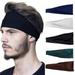 Mens Running Headband Mens Sweatband Sports Headband for Running Cycling Basketball Yoga Fitness Workout Stretchy Unisex Hairband