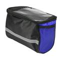 Bike Handlebar Insulated Bag Large Capacity Bike Front Storage Pouch with Reflective Strip Cycling Accessories for Outdoor Hiking Travel Assistants