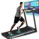 Folding Treadmill with Incline 3.25HP Electric Treadmill for Home with 10 HD TV Movie Touchscreen and 3D Virtual Sports Scene Running Jogging Walking Exercise Machine Easy Assembly