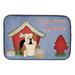 Dog House Collection English Bulldog Fawn White Dish Drying Mat