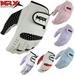 Women s Golf Gloves Soft Fit Cabretta Leather Lycra Left Hand Glove White / Black S