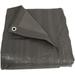 Sunnydaze Multipurpose Heavy-Duty Poly Tarp - Dark Gray - 30 x 40