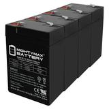 6V 4.5AH SLA Battery Replacement for Amstron AP-650 - 4 Pack