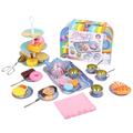 44Pcs Teapot Set Tea Sets for Girls Pretend Play Princess Tea Party Supplies Kids Kitchen Playset Birthday Gifts for Kids Multicolor