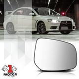 [Right] Passenger Side Mirror Glass Lens OE Style with Heated for 15-17 Lancer Fits select: 2015-2017 MITSUBISHI LANCER