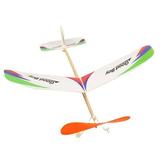 Dasbsug Rubber Band Powered Glider Airplane Flying Glider Planes Toys Windup Flying Copter Toys Handout Glider Model Kids