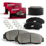 APF Full Pads Set compatible with 1997-1999 Cadillac DeVille Ceramic Carbon Fiber Brake Pads
