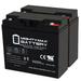 12V 18AH SLA INT Replacement Battery for Black Decker CMM1000 Cordless Mulching Mower - 2 Pack
