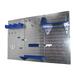 Wall Control 4 Ft Metal Pegboard Standard Tool Organizer for Garage Silver