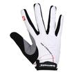 Barnett BG-01 Long Bike Gloves: Light Isolating High-Performance White 2XL