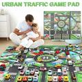 Kayannuo Toys Details Mat Game 130*100 Pure English City Traffic Car Model Parking Lot