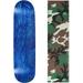 Skateboard Deck Blank Stained Blue 8.0 Camo Grip