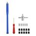Handfly 23Pcs Tyre Valve Stem Puller Tools Set Valve Caps with Valve Stem Cores Dual Single Head Valve Core Remover 4-Way Valve Tool for Most Cars