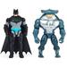 DC Comics Batman 4-inch Bat-Tech Batman and King Shark Action Figures with 6 Mystery Accessories for Kids Aged 3 and up