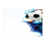 Ambesonne Soccer Jigsaw Puzzle Ball Graphic Game Sports Heirloom-Quality Fun Activity for Family Durable Cardboard 1000 pcs Dark Blue White Black