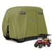 10L0L Golf Cart Cover for Yamaha EZGO Club Car 420D Waterproof Sunproof Dustproof Enclosure Cover- Army Green