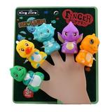 Fridja Soft Rubber Dinosaur Finger Puppet Toy Educational Animal Finger Doll Dinosaur Toys Puppets for Kids