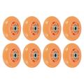 Uxcell 2.8 OD Inline Skate Wheels with Bearings 82A Skate Replacement Orange 8 Pack