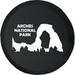 Black Tire Covers - Tire Accessories for Campers SUVs Trailers Trucks RVs and More | Arches National Park Utah Black 29 Inch