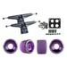 Core 7.0 Black Longboard Trucks Wheels Package Bigfoot 70mm Pathfinders Purple