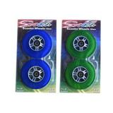 Razor 4 Skateboard Wheels 2ea Blue and Green with Bearings