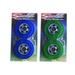 Razor 4 Skateboard Wheels 2ea Blue and Green with Bearings