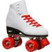Epic Classic White and Red Quad Roller Skates