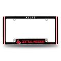 Rico Industries Central Missouri College 12 x 6 Chrome Classic All Over Automotive License Plate Frame for Car/Truck/SUV
