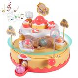 Small Ice Cream Toy Cart Play Set for Kids Pretend Play Food - Educational Ice-Cream Trolley Truck Great Gift - for Girls and Boys Ages 3 - 8 Years Old