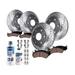 Front and Rear Brake Pad and Rotor Kit - Compatible with 2007 - 2014 GMC Yukon XL 1500 2008 2009 2010 2011 2012 2013