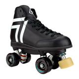 Riedell Quad Outdoor Roller Skates - Antik Skyhawk Park Skate Set (Size 4 Black)