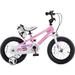 Royalbaby Freestyle 14 In Pink Kids Bike Boys and Girls Bike Two hands brakes