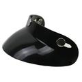 Dcenta Universal Black 3-Snap Motorcycle Helmet Peak Lens Open Face Sun Shade Visor Shield