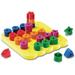 Learning Resources LRNLER1572 Stacking Shapes Pegboard 1 / Set