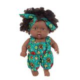 Kayannuo Toys Details African Black Black Baby Cute Curly Black 20CM Vinyl Toy