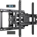 PERLESMITH Full Motion TV Wall Mount for 32-65â€� Flat Curved Screen TVs with Swivel Tilt & Extension Max 400x400 Holds up to 99 lbs