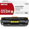 055H 055 Toner Cartridge Compatible for Canon 055 055H CRG-055 CRG-055H imageCLASS MF743Cdw MF741CDW MF742Cdw MF744Cdw MF745CDW MF746Cdw LBP663CDW Printer (Yellow 1-Pack)