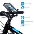 Evomosa Universal Bicycle Motorcycle Phone Holder Waterproof Case Bike Phone Bag for 5.5 Cellphones Black