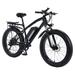 S6 Electric Bike 26 X 4.0 Fat Tires 500W Motor & 19.8 MPH Electric Mountain Bicycle for Adults 48V 13Ah Removable Battery Shimano 7-Speed Snow Beach E-Bike with Rear Rack Fenders Phone Holder Lock