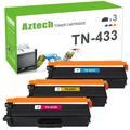 TN433 TN431 TN436 Compatible for Brother TN-433 TN 433 Toner Cartridge HL-L8360CDW MFC-L8900CDW HL-L8260CDW HL-L8360CDWT MFC-L8610CDW Printer (Cyan Magenta Yellow 3-Pack)