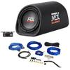 MTX Road Thunder RT8PT 8â€� 240 Watt Powered Vented/Ported Bass Tube+Amp Wire Kit